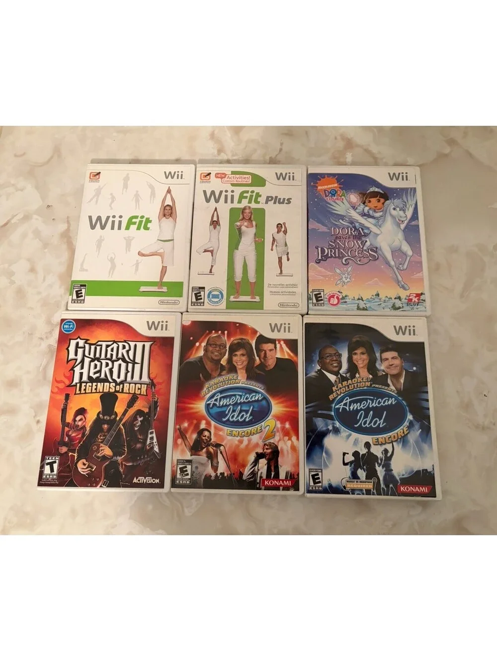 Nintendo Wii RCL-001 Console Bundle Lot w/ 15 Games (Mario Kart, Guitar Hero)